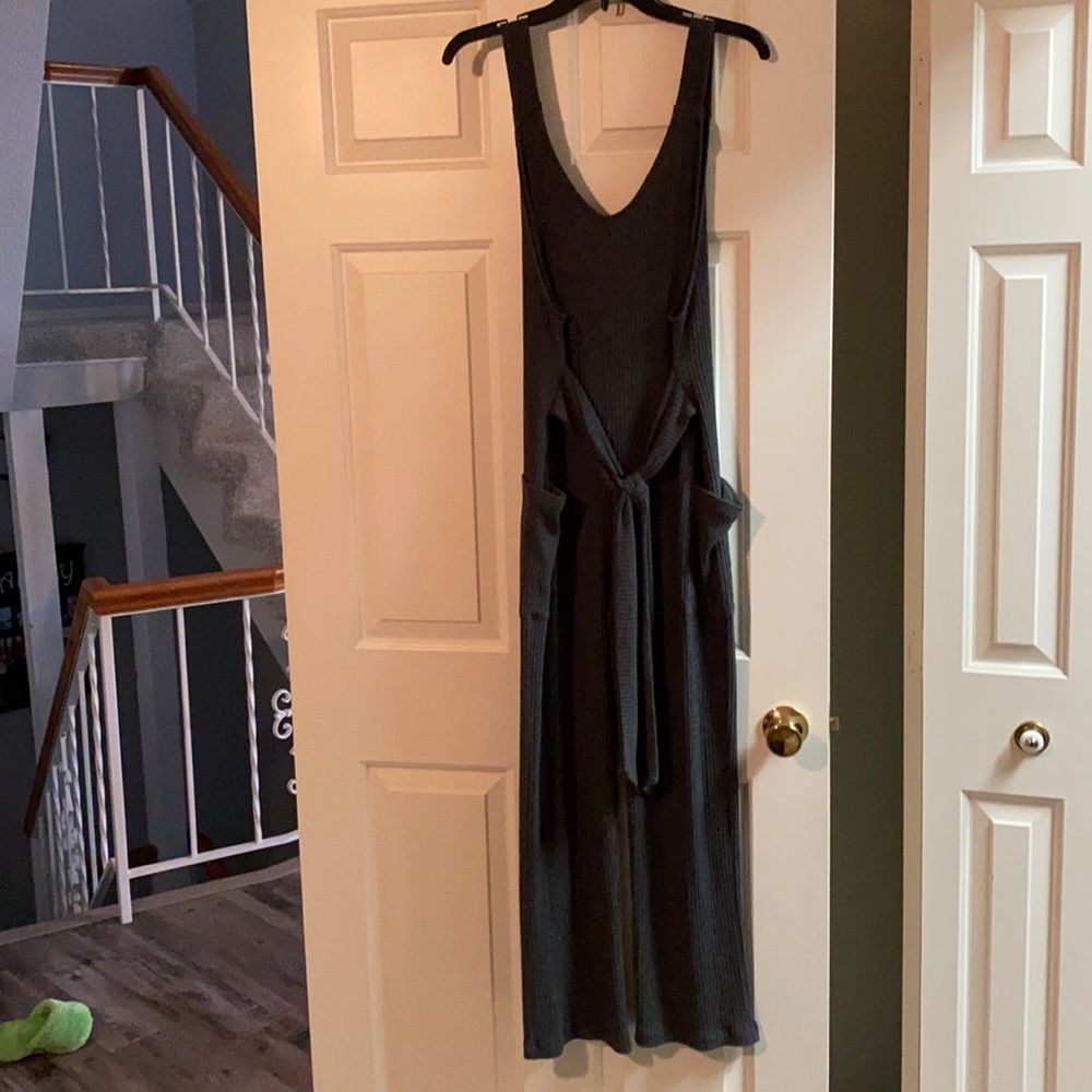 Tie front jumpsuit